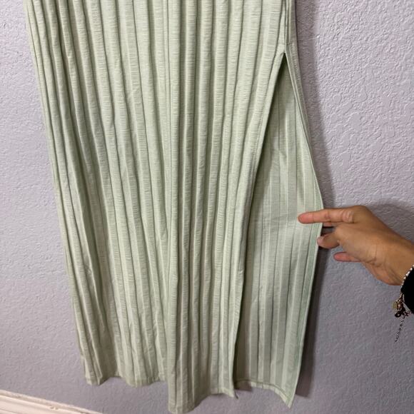 Jonathan Simkhai Standard Megan Rib Knit Maxi Dress in Green - Picture 6 of 8